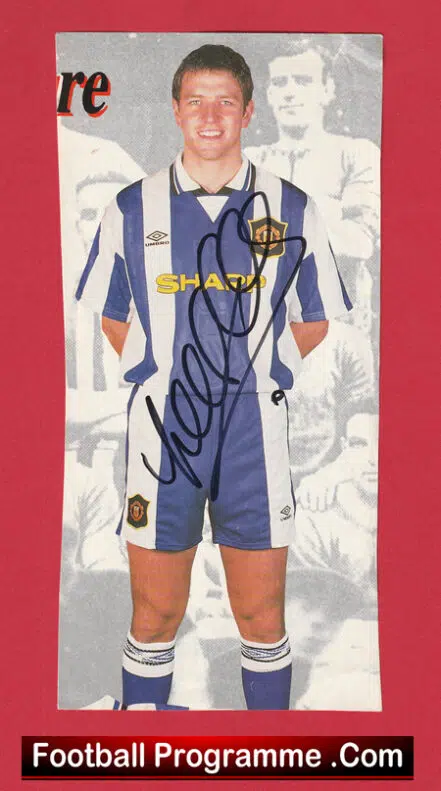 Manchester United Lee Sharpe Autograph Signed Man Utd 1988 – 1996