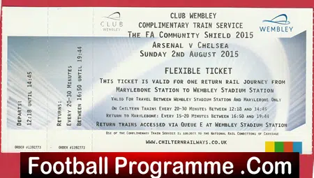 Arsenal v Chelsea 2015 - Community Shield - Royal Box Ticket Pack - Image 4