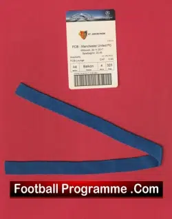 Barcelona v Manchester United 2017 – Ticket Plus Barca Wrist Band