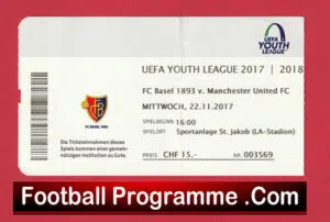 Basel v Manchester United 2017 – Football Ticket Switzerland Youth