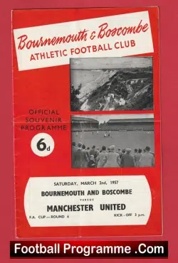 Bournemouth v Manchester United 1957 FA Cup Busby Babes Man Utd