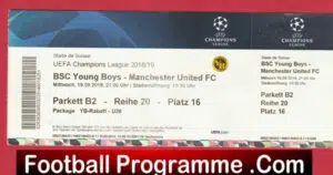 BSC Young Boys v Manchester United 2018 – Football Ticket