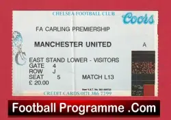 Chelsea v Manchester United 1994 – Football Ticket