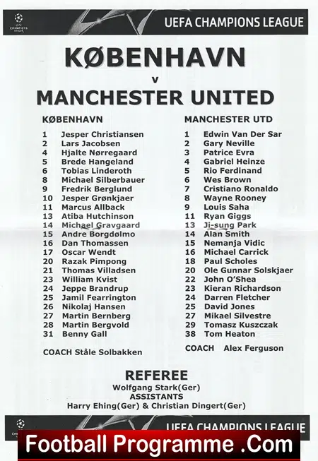 FC Copenhagen v Manchester United 2006 - Pirate - Image 3