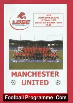 Lille v Manchester United 2007 - Pirate Issue 2 - football programme