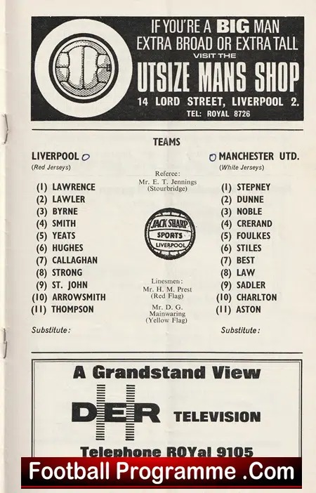 Liverpool v Manchester United 1967 - Image 3