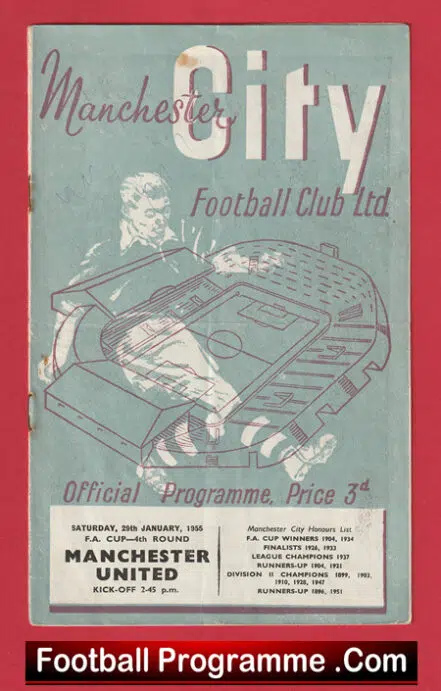 Manchester City v Manchester United 1955 – FA Cup Man Utd