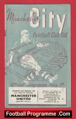 Manchester City v Manchester United 1955 – FA Cup Man Utd