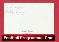 Manchester United Bobby Harrop Autograph Signed Man Utd 1957 1958