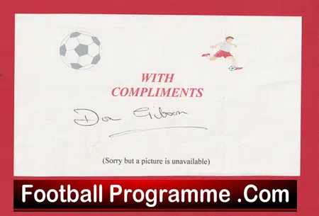 Manchester United Don Gibson Signed Comps Slip Man Utd - Image 2