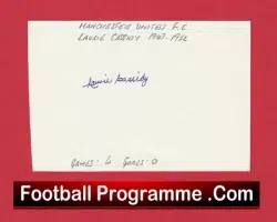 Manchester United Laurie Cassidy Autograph Signed Man Utd 1947 – 1956