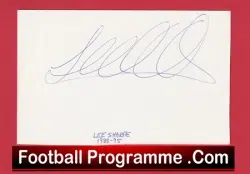 Manchester United Lee Sharpe Autograph Signed Man Utd 1988 – 1996