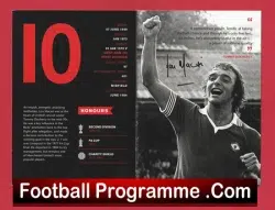 Manchester United Lou Macari Autographed Info Card Man Utd