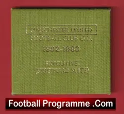 Manchester United Man Utd Season Ticket Book LMTB 1981 1982 Executive