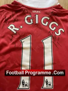 Manchester United Multi Signed Football Shirt Man Utd Alex Ferguson PLUS