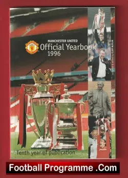 Manchester United Official Yearbook 1995 - 1996 - football memorabilia
