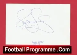 Manchester United Paul Ince Autograph Card Man Utd 1989 – 1995