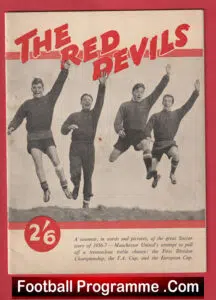 Manchester United Red Devils 1956 1957 Multi Signed Busby Babes Duncan Edwards
