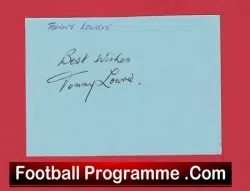 Manchester United Tommy Lowrie Autograph Signed Man Utd 1947 – 1950