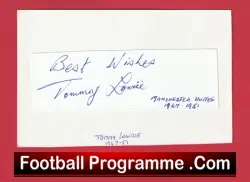Manchester United Tommy Lowrie Autograph Signed Man Utd 1947 – 1950