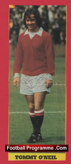 Manchester United Tommy O’Neil Autograph Man Utd 1969 – 1973