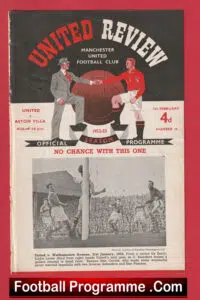 Manchester United v Aston Villa 1953 – 1950s Man Utd