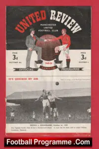Manchester United v Charlton Athletic 1949 – Debut Tommy Bogan