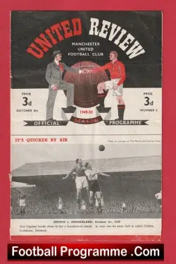 Manchester United v Charlton Athletic 1949 – Debut Tommy Bogan