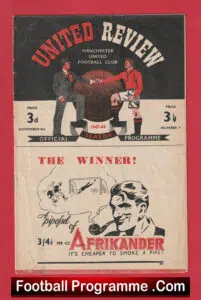 Manchester United v Huddersfield Town 1947 – Man Utd 1940’s