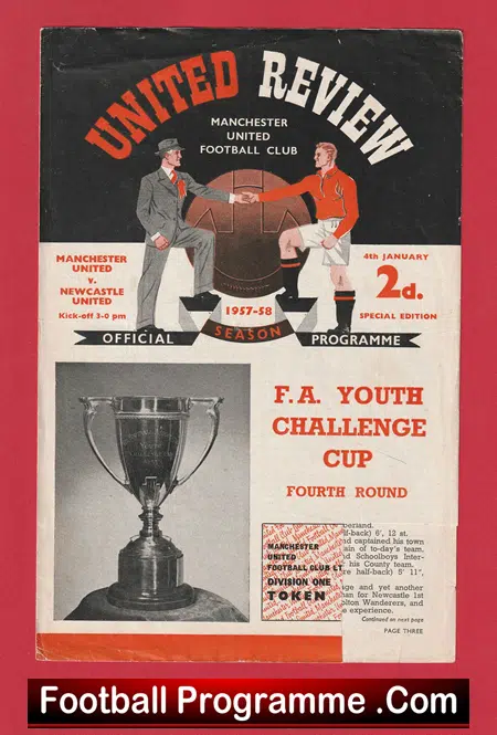 Manchester United v Newcastle United 1958 - Man Utd Youth - Image 2
