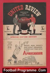 Manchester United v Preston 1948 – 1940’s Man Utd 28th Feb