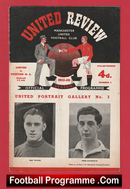 Manchester United v Preston 1955 - Man Utd 1950's - Image 2