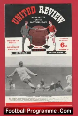 Manchester United v Sunderland 1966 – Man Utd