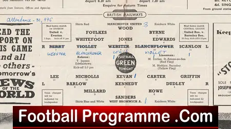 Manchester United v WBA 1955 - Football Programme - Image 3