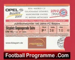 Real Madrid v Manchester United 2000 – Tournament Ticket Germany
