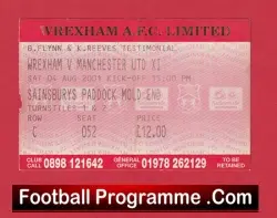 Wrexham v Manchester United 2001