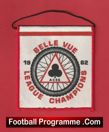 Belle Vue Speedway Pennant Flag 1970's - Image 2