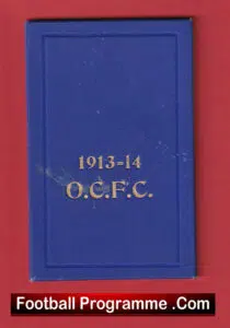 Old Colfeians Football Membership Season Ticket Book 1913 – 1914