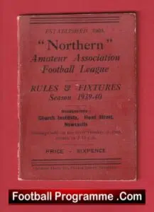 Northern Amateur Association Football League Book 1939 – 1940