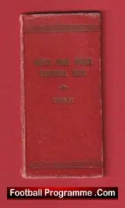 Royal Mail House Football Club Season Ticket Book 1930 – 1931