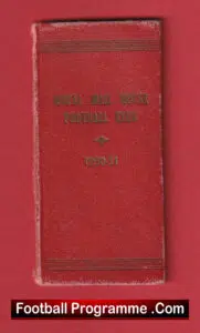 Royal Mail House Football Club Season Ticket Book 1930 – 1931