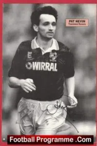 Tranmere Rovers Pat Nevin Signed Autographed Picture