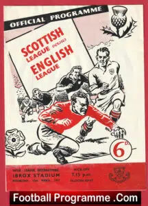 Scotland League v English League 1957 – at Ibrox Duncan Edwards