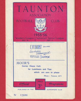 Taunton v Frome Town 1956 – Reserves Match