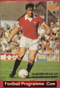 Manchester United Martin Buchan Signed Magazine Picture Man Utd