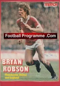 Manchester United Bryan Robson Autograph Signed Man United