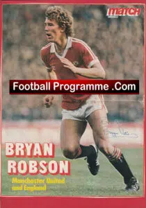Manchester United Bryan Robson Autograph Signed Man United