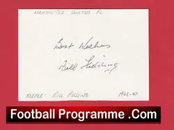 Manchester United Bill Fielding Autograph Card Man Utd 1947 – 1948