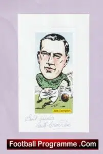 Manchester United Jack Crompton Autograph Signed Man Utd 1940’s