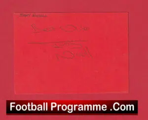 Manchester United Jimmy Nicholl Autograph Signed Man Utd 1974 – 1982
